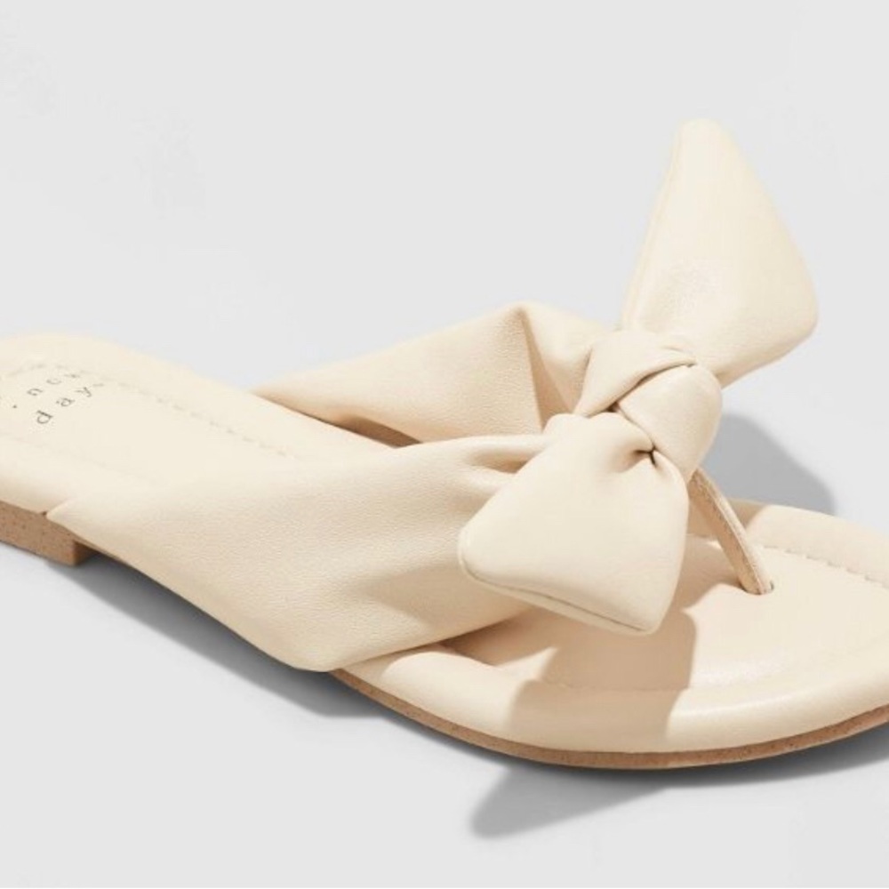 7.5 A New Day Target Brand Sandal ~ Neutral Beige Color, Low Heel, named “Adley” - Picture 2 of 5